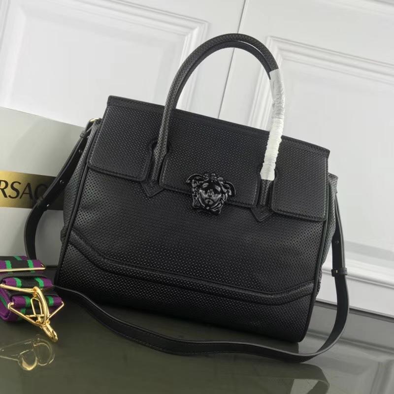 Versace Chain Handbags DBFF453 full skin drilled black